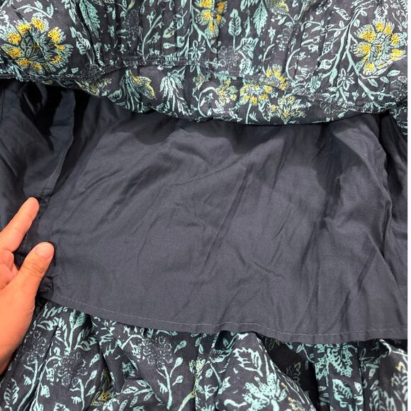 Free People Womens XS Sundrenched Printed Maxi Dress in Neptune Combo Fairy - Picture 5 of 10